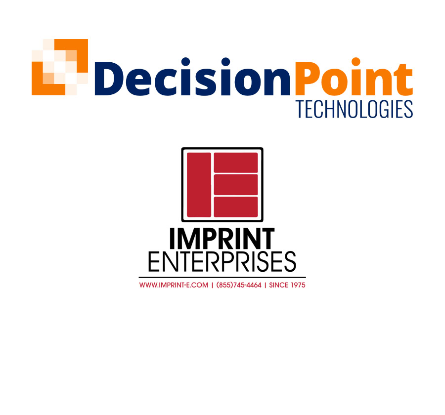 DecisionPoint Technologies full logo over Imprint Enterprises logo.