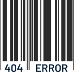 Barcode for a 404 error.