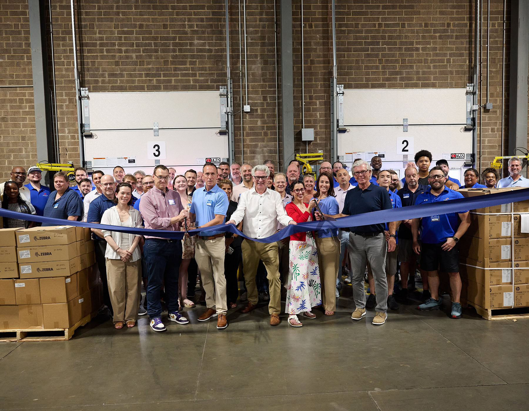 DecisionPoint team at ribbon cutting.