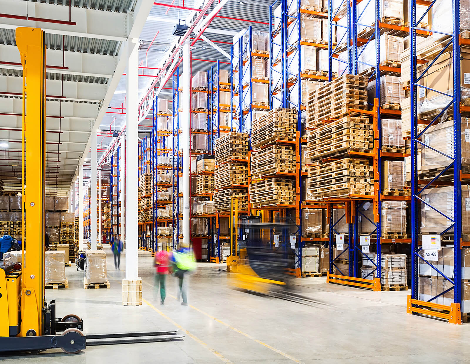 IntelliTrack in use in a warehouse.