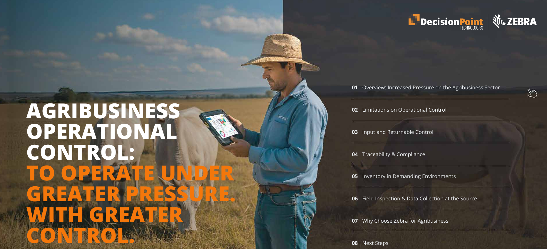 agriculture business operational control guide partnered with Zebra